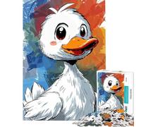 Puzzle pour Adultes de 1000 pièces Motif caneton Joueur Décoration Murale Originale Cadeau Unique pour Un Anniversaire ou Noël (Dimensions 50x75cm)