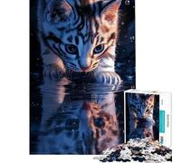 Puzzle pour Adultes de 1000 pièces Motif Chaton pour s'amuser à la Maison Jeu de réflexion Stimulant et Difficile adapté aux Personnes de 14 Ans et Plus (38x52cm)
