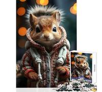 Puzzle pour Adultes de 1000 pièces Motif écureuils idéal pour Un Film Festif Jeu de Construction à Faire soi-même Cadeau éducatif et ludique pour renforcer Les Liens Amoureux Dimensions 38x52cm