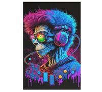 Puzzle pour Adultes De 1000 Pièces, Musicien coloré, Puzzles en Bois, Défi Cérébral, Jeu De Jouets 78×53cm