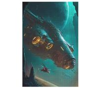 Puzzle pour Adultes De 1000 Pièces, Navire GamePost, Puzzles en Bois, Défi Cérébral, Jeu De Jouets 78×53cm