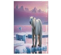 Puzzle pour Adultes De 1000 Pièces, Ours Polaire, Puzzles en Bois, Défi Cérébral, Jeu De Jouets 78×53cm