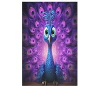 Puzzle pour Adultes De 1000 Pièces, Paon, Puzzles en Bois, Défi Cérébral, Jeu De Jouets （78×53cm）