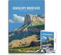Puzzle pour Adultes de 1000 pièces, Parc National des Monts Guadalupe, Jeu de Puzzle Unique et Stimulant, Cadeau d'anniversaire, Dimensions 50x75cm