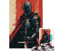 Puzzle pour Adultes de 1000 pièces Puzzle épique de Chevalier médiéval pour Adultes Jeu Manuel Amusant pour Toute la Famille Cadeau Unique pour Un Anniversaire ou Noël (Taille 50x75cm)