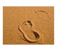 Puzzle pour Adultes de 1000 Pièces, Puzzle Impossible-Empreintes de Pas,Sable,Plage 70x50cm