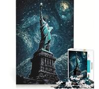 Puzzle pour Adultes de 1000 pièces représentant la Statue de la Liberté Jeu éducatif Difficile et Stimulant renforçant l'amour au Sein des Couples 38x26cm