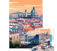 Puzzle pour Adultes de 1000 pièces représentant Un Paysage Urbain de Vienne Un défi Difficile à relever Un véritable Casse-tête pour Les 14 Ans et Plus 50x75cm