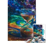 Puzzle pour Adultes de 1000 pièces Sablier dans la Galaxie Un défi Difficile à relever Jeu de réflexion Stimulant pour Les 14 Ans et Plus 50x75cm