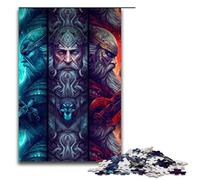 Puzzle pour Adultes de 1000 pièces sur Le thème des Dieux Nordiques : Un Puzzle Impossible à résoudre en Famille idéal pour se détendre et relever Un défi Difficile 75x50cm