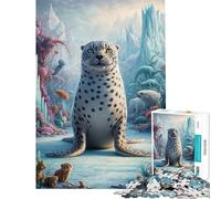 Puzzle pour Adultes de 1000 pièces sur Le thème des phoques : Safari surréaliste Un défi Stimulant à relever Jeu de réflexion pour Les 14 Ans et Plus : 38x52cm