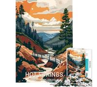 Puzzle pour Adultes de 1000 pièces sur Le thème des Sources thermales et du Parc National Jeu éducatif et Stimulant Cadeau d'anniversaire (Dimensions 38x26cm)