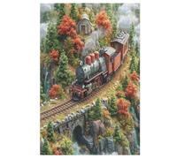 Puzzle pour Adultes De 1000 Pièces, Train de rêve, Puzzles en Bois, Défi Cérébral, Jeu De Jouets 78×53cm