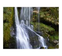 Puzzle pour Adultes de 1500 Pièces, Puzzle Impossible-Cascade,Pierres,Mousse,Paysage 87x57cm