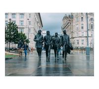 Puzzle pour Adultes de 500（52x38cm） pièces, Puzzle commémoratif de Liverpool, Royaume-Uni, Jeu de défi Familial et Cadeau Souvenir Touristique