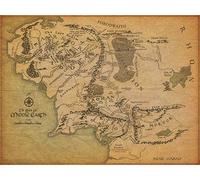 Puzzle pour Adultes de 500 pièces, Carte parchemin Seigneur des Thes, incluant des Posters, Puzzle, Marvel, Couleur, Jouet éducatif 52x38CM