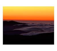 Puzzle pour Adultes de 500 Pièces, Puzzle Impossible-Nuages,Ciel,Hauteur,Sommets,Orange 52x38cm