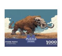 Puzzle pour Adultes - ÉléphAnt Puzzle Défi 1000 Pièces, Faune Sauvage Jeux ÉduChatifs, Décoration De Maison Et Cadeau 38x26cm/1000pcs