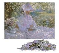 Puzzle pour Adultes en Bois, Claude Monet Springtime, 300 PCS | Cadeau pour amateur de puzzle : idée cadeau pour le Nouvel An, activité à partager en famille.
