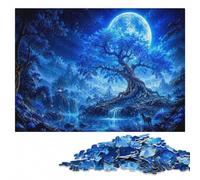 Puzzle pour Adultes en Bois, The Lunar Nexus, 1000 pièces | Activité de groupe après les cadeaux : activité sans écran à la maison pendant une soirée calme.