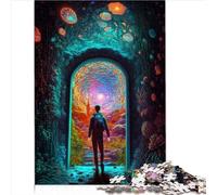 Puzzle pour Adultes Entrez dans Une Nouvelle Dimension Puzzle de 1000 pièces Puzzle en Bois pour Adultes et Enfants à partir de 14 Ans Puzzles de décoration d'intérieur （50x75 cm）