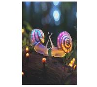 Puzzle pour Adultes escargots 1000 Pièces Puzzle en Bois pour Adultes Et Enfants À Partir De 12 Ans Puzzle Éducatif Jeu Familial （78×53cm）