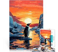 Puzzle pour Adultes et Adolescents 1000 pièces Manchot Fait de Papier,pour Les 14 Ans et Plus Défi Difficile pour soulager Le Stress C'est Un pour Toute la Famille。Taille:26x38cm
