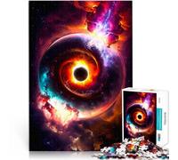 Puzzle pour Adultes et Adolescents 1000 pièces Trou Noir Fait de Papier,pour Les 14 Ans et Plus Décoration d'art pour la Maison C'est Un pour Toute la Famille。Taille:38x52cm