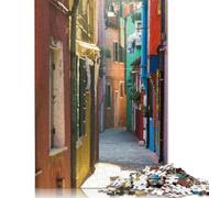 Puzzle pour Adultes et Adolescents Couleurs de Burano Venise 1000 pièces Puzzles en Bois Puzzles créatifs Jeu éducatif d'apprentissage 1000 pièces (75x50cm)