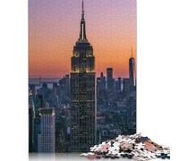 Puzzle pour Adultes et Adolescents Empire State Building 500 pièces Puzzles en Bois Puzzles créatifs Jeu éducatif d'apprentissage 500 pièces (52x38cm)