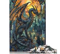Puzzle pour Adultes et Adolescents « L'histoire du Dragon » - 1000 pièces - Puzzle en Papier - Jeu créatif et éducatif - 38 x 26 cm