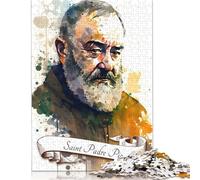 Puzzle pour Adultes et Adolescents « Saint Padre Pio » Puzzles pour Adultes et Adolescents Jeu Familial 1000 pièces (75 x 50 cm)