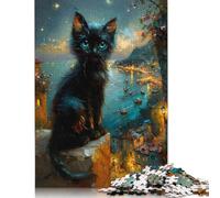 Puzzle pour Adultes et Adolescents, Victoria Falls Night, Puzzle en Bois pour Adultes et Adolescents à partir de 14 Ans, 1000 pièces (75 x 50 cm)