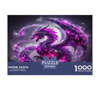 Puzzle pour Adultes Et Enfants À Partir De 8 Ans Dragon coloré Créature Mythique 38x26cm/1000pcs 1000 Pièces Moderne