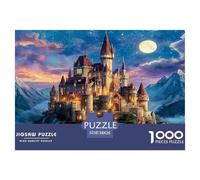 Puzzle pour Adultes Et Enfants Château Ville Magique 38x26cm/1000pcs 1000 Pièces Casse Tete Classique