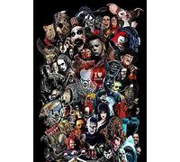 Puzzle pour Adultes et Enfants - Puzzle d'icônes de Films d'horreur Puzzle Puzzle Beaux Cadeaux de Puzzle pour Anniversaire Puzzle Familial Art (1000 pièces) 70x50CM