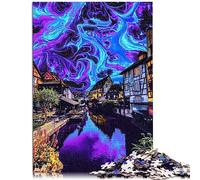 Puzzle pour Adultes et enfants1 000 pièces Dreamscape Premium en Planche recyclée Puzzle Durable pour Adultes | Jeux 10,27x14,96 Pouces