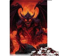 Puzzle pour Adultes et enfants1000 pièces Diable de l'enfer Planche recyclée de qualité supérieure pour Adultes Enfants Enfants garçon Fille Cadeau 10,27x14,96 Pouces
