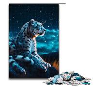 Puzzle pour Adultes Étoile Léopard des neiges 1000 pièces Puzzle Excellent Cadeau Convient aux Adolescents de 14 Ans et Plus 1000 pièces (75 x 50 cm)