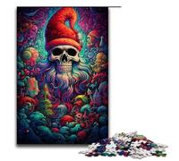 Puzzle pour Adultes Fantasy Christmas Skull Old Man 1000 pièces Puzzle en Bois pour Adultes et Enfants à partir de 12 Ans 1000 pièces (75 x 50 cm)