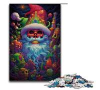 Puzzle pour Adultes Fantasy Christmas Skull Old Man 1000 pièces Puzzle Excellent Cadeau Convient aux Adolescents de 14 Ans et Plus 1000 pièces (75 x 50 cm)