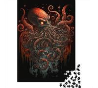 Puzzle pour Adultes Fantasy Octopus 500 pièces Puzzles en Bois pour 18 Ans et Plus Jeu Stimulant 500 pièces (52 x 38 cm)