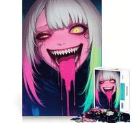 Puzzle pour Adultes Fille d'anime à la Langue Qui coule (1000 pièces) Découpe de Haute précision,Facile à Apprendre,idéal pour Toute la Famille (38x52cm)