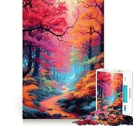 Puzzle pour Adultes Forêt enchantée Mystique, 1000 pièces, renforce la mémoire, se détend et s'amuse, qualité supérieure, pour Les fêtes (38x52cm)