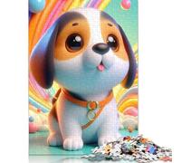 Puzzle pour Adultes Galaxie Caniche Coloré 500 Pièces Puzzle en Bois pour Adultes et 18 Ans et Plus Jouet Éducatif 500 pièces (52x38cm)