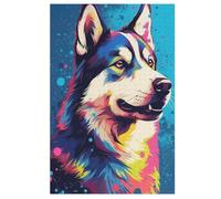 Puzzle pour Adultes German Shepherd 1000 Pièces Puzzle en Bois pour Adultes Et Enfants À Partir De 12 Ans Puzzle Éduchatif Jeu Familial （78×53cm）
