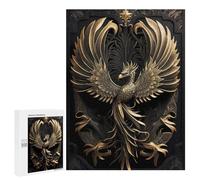 Puzzle pour Adultes Golden Phoenix Queen Art Casse-tête pour Adultes - Jeu De Réflexion pour Améliorer La Mémoire - Cadeaux d'anniversaire Et Cadeaux Uniques 500 PCS