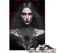 Puzzle pour Adultes Gothique Fantôme des Ténèbres 1000 pièces Puzzle en Bois pour Adultes et Enfants à partir de 10 Ans Puzzle éducatif 1000 pièces (50 x 75 cm)