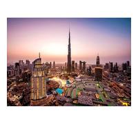 Puzzle pour Adultes, Gratte-Ciel de Dubaï Burj Khalifa Skyline 300(38x26cm) Puzzles pour Enfants Numéro