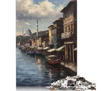 Puzzle pour Adultes Istanbul Turquie Charm 1000 pièces Puzzle en Papier Puzzles pour Les 18 Ans et Plus pour Adultes 38x26cm/1000 pièces